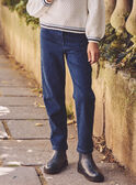 Jean bleu foncé Fille NUREGLETTE / 25H2PFQ1JEAP269