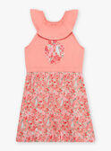 Chemise de nuit pêche imprimé fleuri fantaisie enfant fille CHOUJIETTE / 22E5PF51CHN413