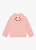Veste en twill rose poudré à motifs chat et fantaisie enfant fille CLATWETTE / 22E2PFG1VESD327