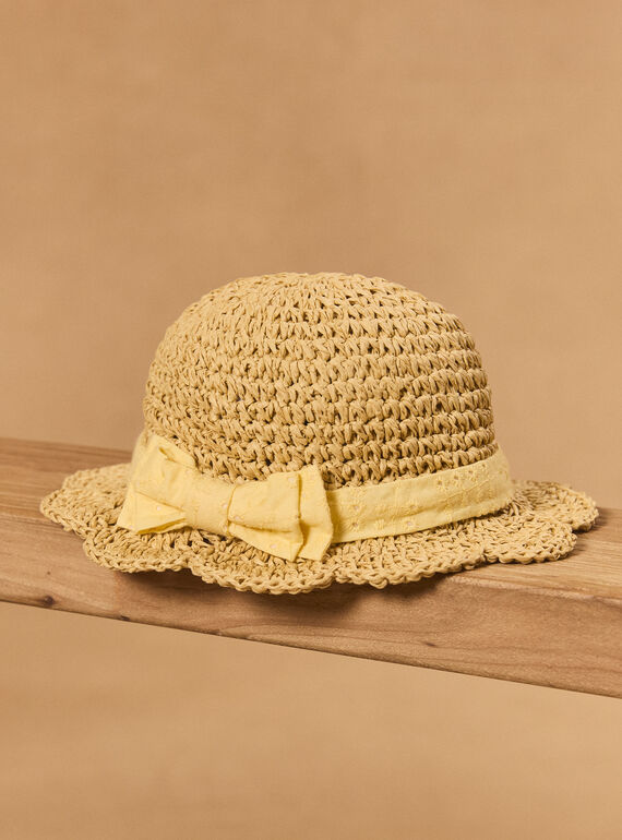 Chapeau de paille ruban MANOELIA / 25E4BFK2CHA009