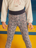 Legging marine fleuri LAELEGETTE / 24H2PFP1LGS070