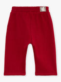 Pantalon rouge pourpre en molleton GAPETER / 23H1BGQ2PANF511
