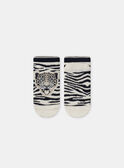 Chaussettes jacquard tête de tigre  MRATIGRAGE / 25E4PGR1SOB005