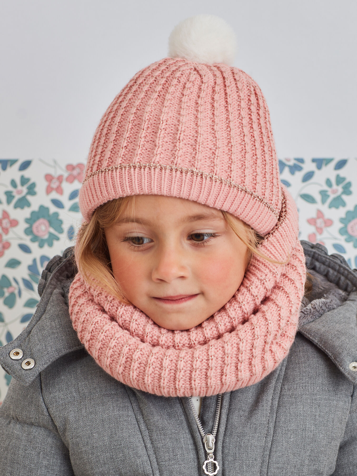 Bonnet fille rose clearance