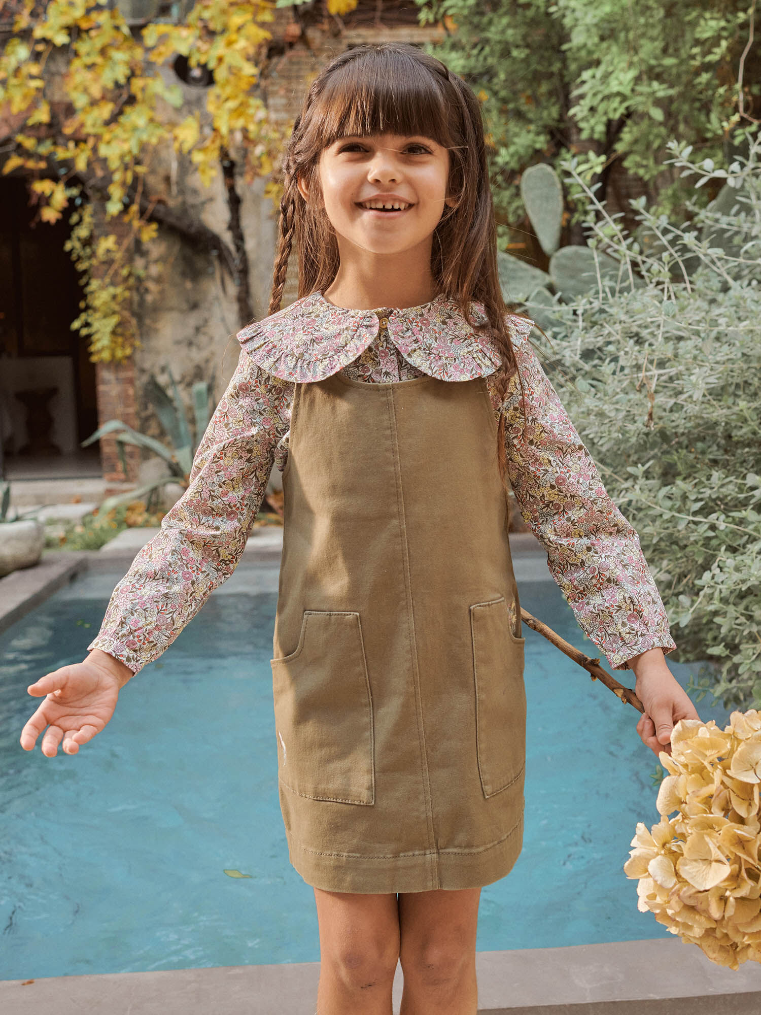 Robe salopette kaki sale