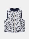 Parka 3 en 1 bleu foncé imprimé léopard Fille NINARETTE / 25H2PFE2PAR705