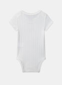 Lot de 3 bodies bébé fille à manches courtes en coton issu de l'agriculture biologique MEJULIA / 25E5BF42BDL001