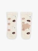 Chaussettes beiges à imprimé oursons GALAMY / 23H4BGH1SOQA010