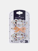 Barrettes fleurs et noeud MALAETTE / 25E4PFM1BRT954