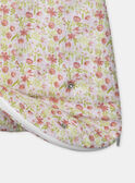 Turbulette en Gaze de coton fleurie MONALISA / 25E0AF12TUR000