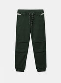 Pantalon short 2 en 1 vert foncé Garçon NIPLIAGE / 25H3PGL1CFPG633