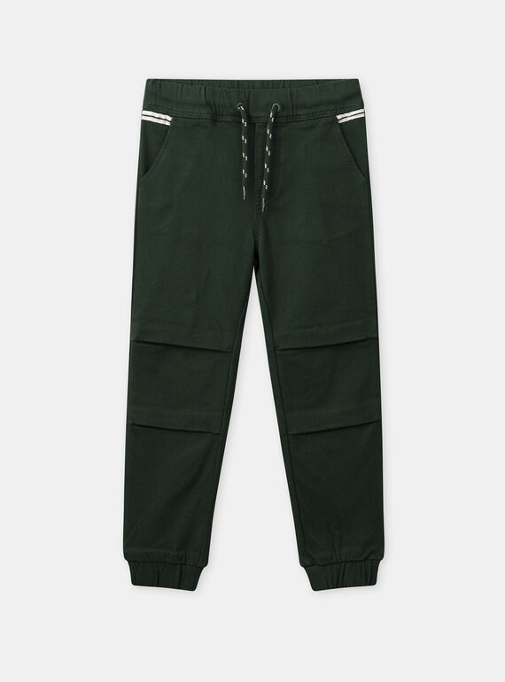 Pantalon short 2 en 1 vert foncé Garçon NIPLIAGE / 25H3PGL1CFPG633
