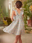 Robe écrue fleurie KRELIBETTE / 24E2PFL4ROB001