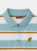 Polo Rayé Turquoise MLERAYAGE 2 / 25E3PGT3POL001