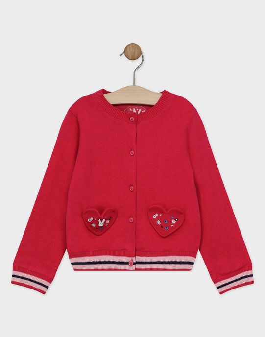  Cardigan  rose  fushia  fille Summer Deals enfant 