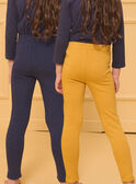 Lot de 2 leggings  jaune et marine LITABLETTE 2 / 24H2PFB2LG070
