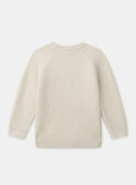 Pull écru torsadé Garçon NIWAVAGE / 25H3PGL1PUL007