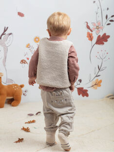 Pantalon gris à carreaux bébé garçon BALAUREL / 21H1BGJ1PAN811