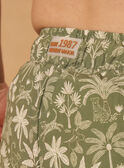 Short de bain kaki imprimé jungle  MISACHA / 25E4BGC1MAI626