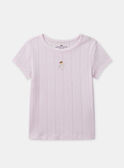 Lot de 2 t-shirts imprimés fleuries ou rose uni Fille NEJOETTE / 25H5PFC2HLI301