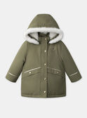 Parka 3 en 1 vert kaki Fille NINUPETTE / 25H2PFE1PAR626