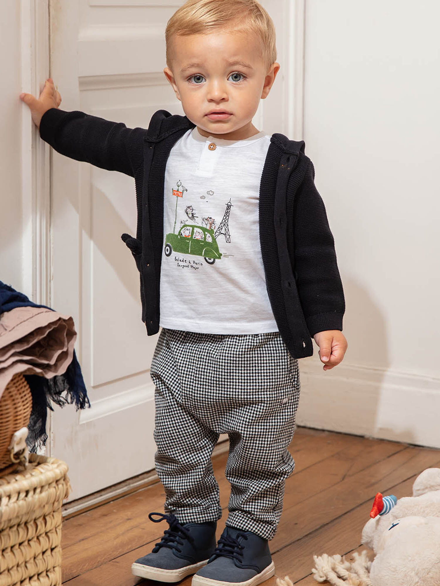 Pantalon carreaux garçon online