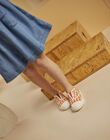 Baskets à imprimé vichy orange en toile CATENETTE 2 / 22N10PF21D16001