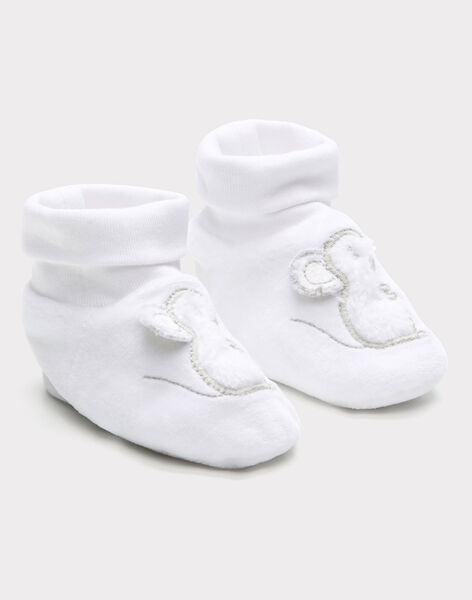 Chaussons De Naissance Blancs En Velours Bebe Mixte Chaussons Et Chaussettes Naissance Sergentmajor Chaussons De Naissance Blancs En Velours Bebe Mixte Chaussons Et Chaussettes Naissance Sergentmajor