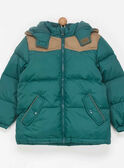 Parka bleu canard PADONAGE / 18H3PGG1PAR209