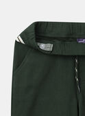 Pantalon short 2 en 1 vert foncé Garçon NIPLIAGE / 25H3PGL1CFPG633