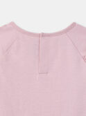 Tee Shirt Manches Longues Rose LADITETTE / 24H2PFQ2TMLD329