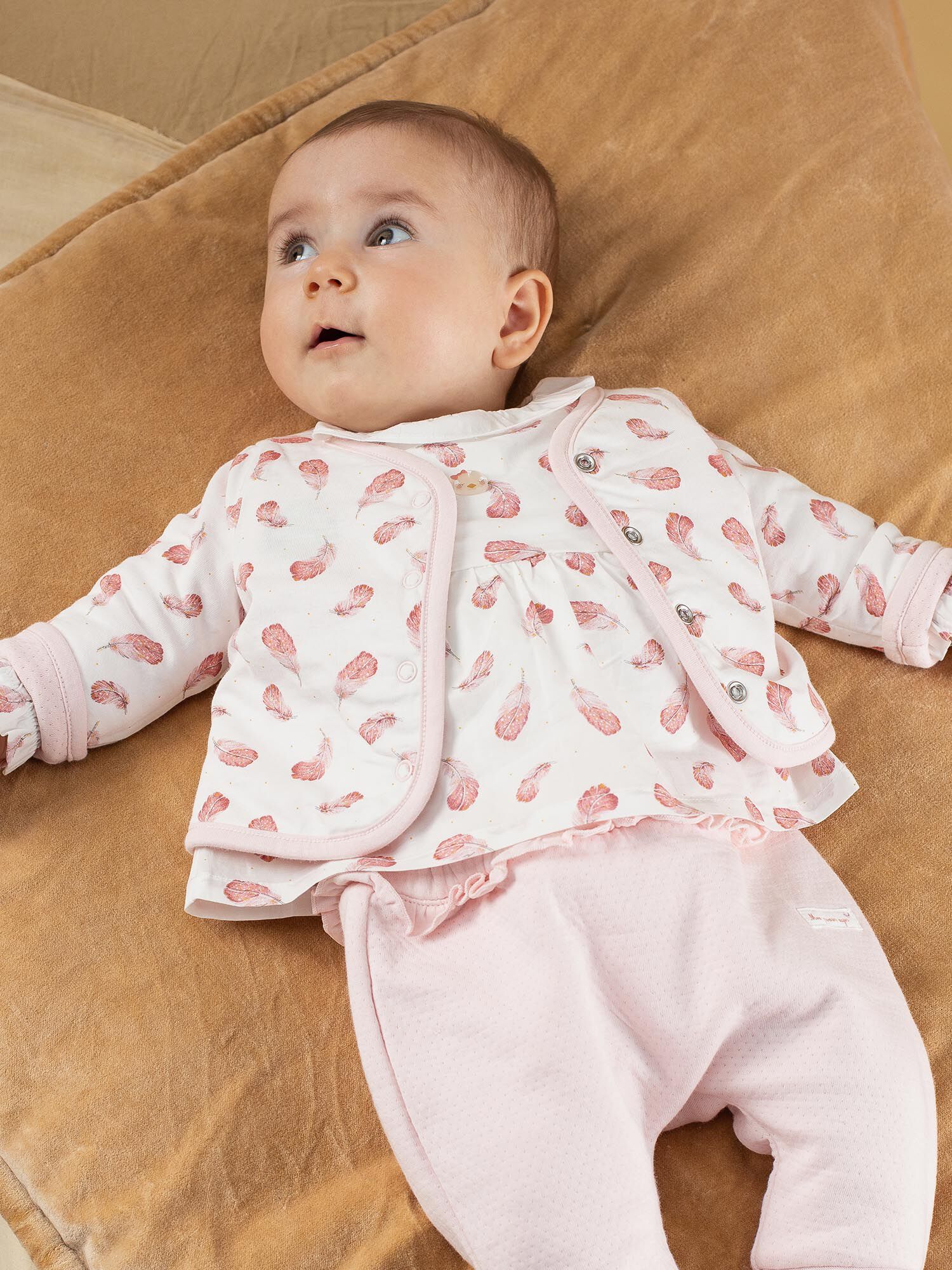 Veste r versible rose b b fille
