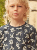Tee Shirt Manches Longues Bleu nuit LOTIAGE / 24H3PGL2TMLC205