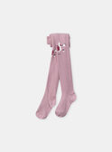 Collant rose imprimé tête de licorne aux genoux Fille NICOETTE / 25H4PFS1COL001