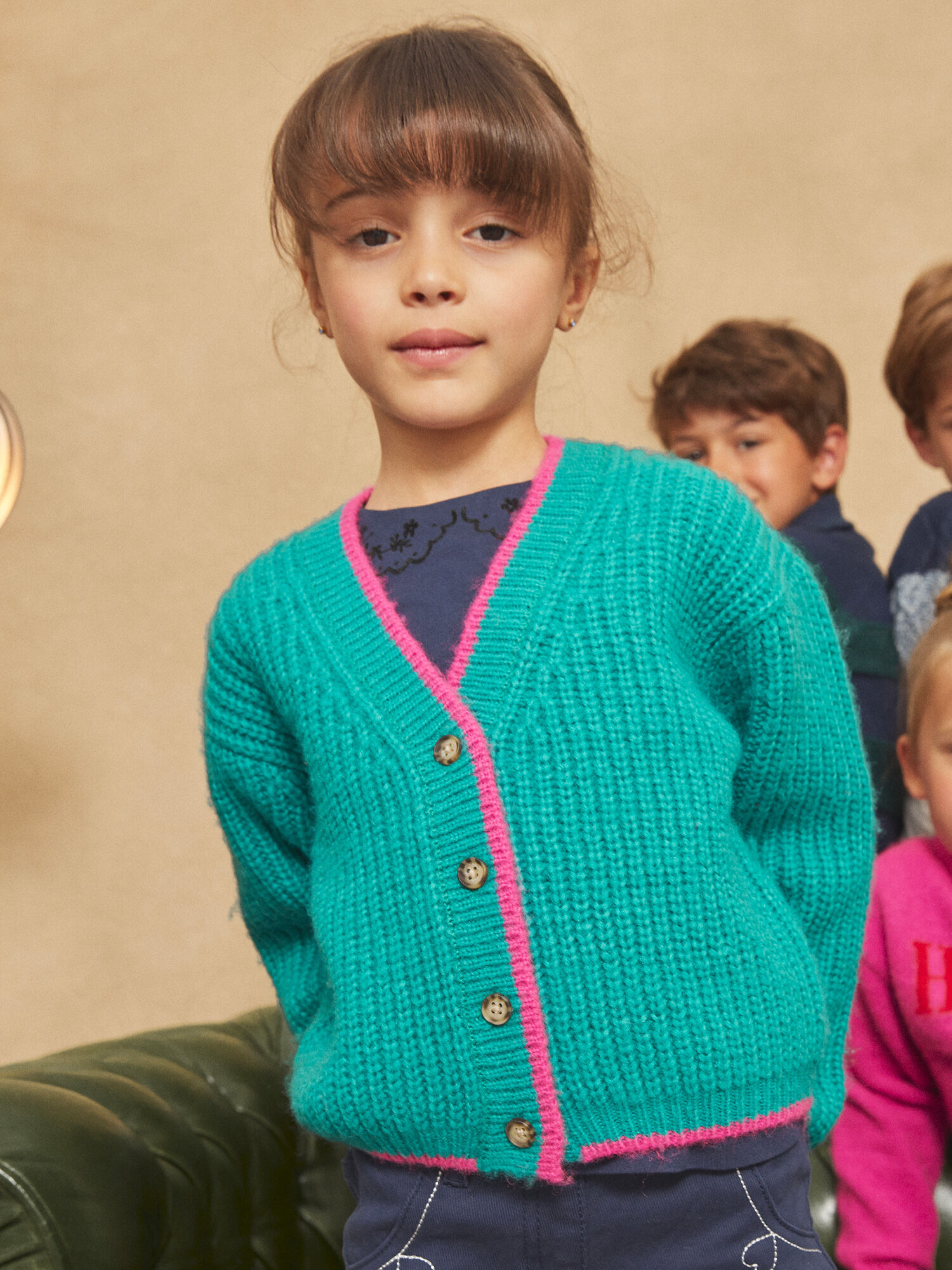 Gilet vert en c tes