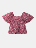 Blouse à smock fleurie manches ballons MODOLETTE / 25E2PFJ1CHEF506