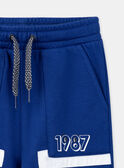 Jogging bleu avec impression 1987 KRIBANAGE / 24E3PGB3JGBC207