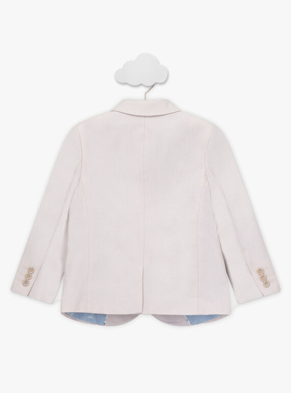 Veste blazer marron glacé TICOSTAGE / 20E3PGJ1VES808