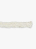 Bandeau ivoire tressé et brodé FREBANETTE / 23E4PFI1BAN005