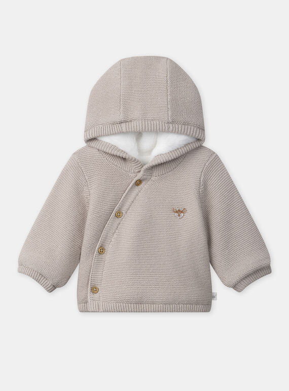 Veste à capuche en tricot NOFEL / 25H0CM21VESI814