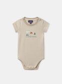 Body écru à rayures Bébé Garçon NABERTRAND / 25H1BGJ1BOD002