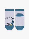 Chaussettes basses lilas à Jacquard fantaisie désert FLANAGE / 23E4PGO1SOBH700