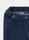 Jean bleu foncé Fille NUREGLETTE / 25H2PFQ1JEAP269