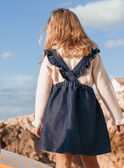 Robe en jean à motifs brodés enfant fille CARLETTE / 22E2PF71CHSP274