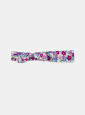 Bandeau cheveux imprimé fleuri à noeud Fille NAHAIRETTE / 25H4PFJ2BAN002
