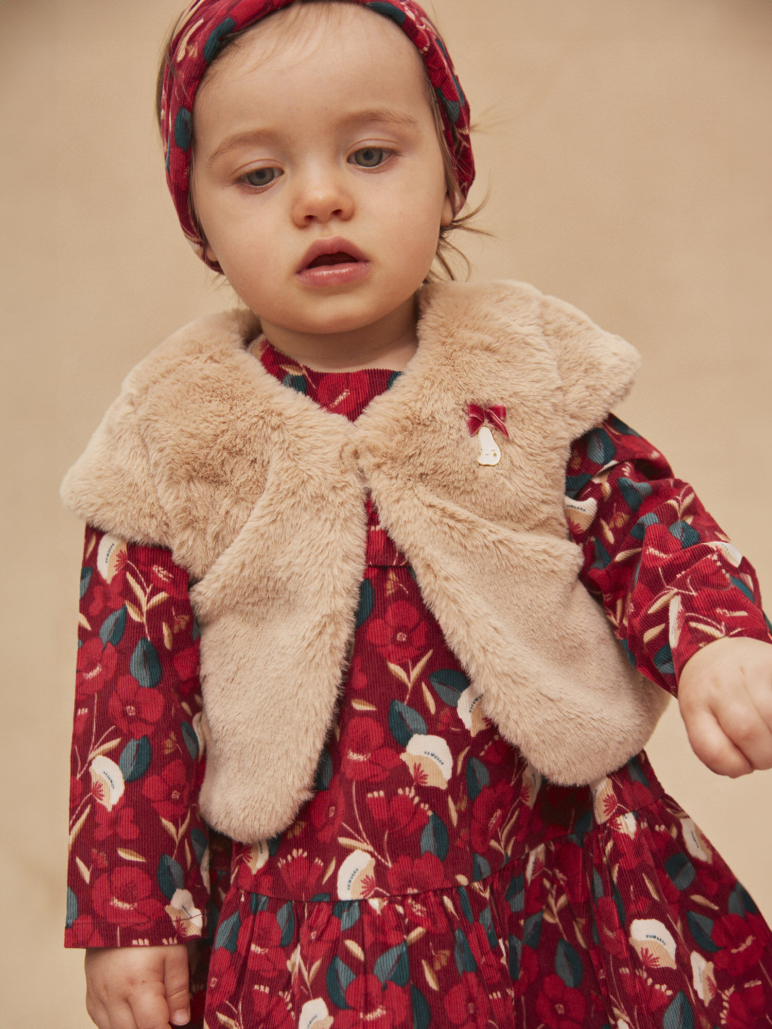 Gilet sans manche fille fourrure best sale