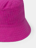 Bob réversible imprimé fleuri ou rose fuschia uni Fille NABOBETTE / 25H4PFJ2CHA002