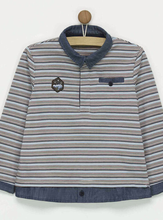 Polo bleu POEJIAGE / 18H3PGP1POLF519