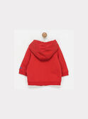 Gilet à capuche rouge NAKERVIN / 18E1BGI2GIL511