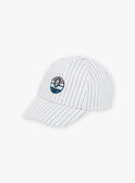 Casquette à rayures beige et bleu FRECASAGE / 23E4PGI2CHA000